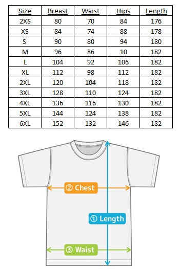T-Shirt Size Chart
